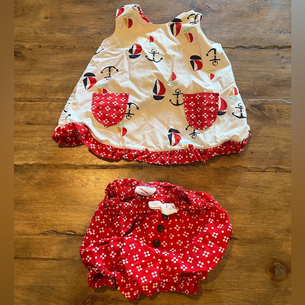 Hanna Andersson Sailboat ⛵️ Set 3-6m